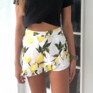 Lucca Couture Lemon Skort